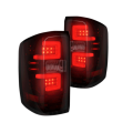 RECON - Recon GM OLED Tail Lights Dark Red/Smoke Lens | 264238RBK | 2014-2018 GMC/Chevy Silverado