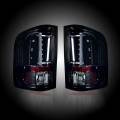 RECON - Recon - GM/Chevy Tail Lights OLED Smoke Lens | 264291BK | 2007-2014 Silverado Sierra 1500/2500/3500 +Dually