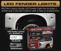RECON - Recon Dodge Fender Lights Red/Amber LED's Smoked Lens Black Housing | 264137BK | 2010-2021 Dodge Ram