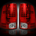 RECON - Recon - Dodge Red LED Tail Lights | 264169RD | 09-18 Dodge Ram 1500 / 10-18 Ram 2500/3500 / 09-23 1500 Classic Body