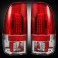 RECON - Recon Ford Superduty LED Tail Lights w/ Red Lens | 264172RD | 1997-2003 F150 & 1999-2007 F250-F650