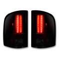 RECON - Recon GMC/Chevy LED Tail Lights Dark Red w/ Smoked Lens | 264175RBK | 2007-2014 Silverado & Sierra Dually