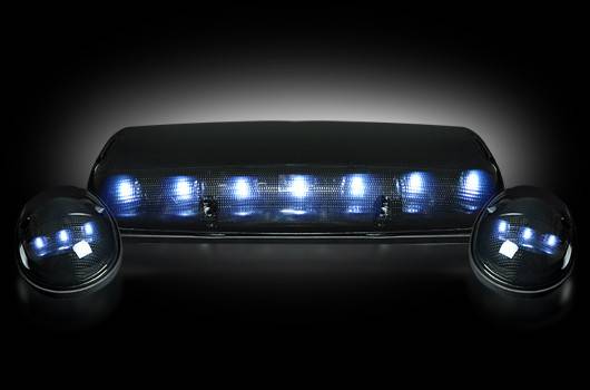 RECON 264156WHBK Chevy-GMC 07-14 2nd Gen New Body Smoked-White Cab Light LED Kit
