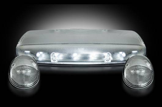 Recon 264155CL Clear Cab Roof Lights For 2002-2007 Chevy & GMC Pickup Trucks