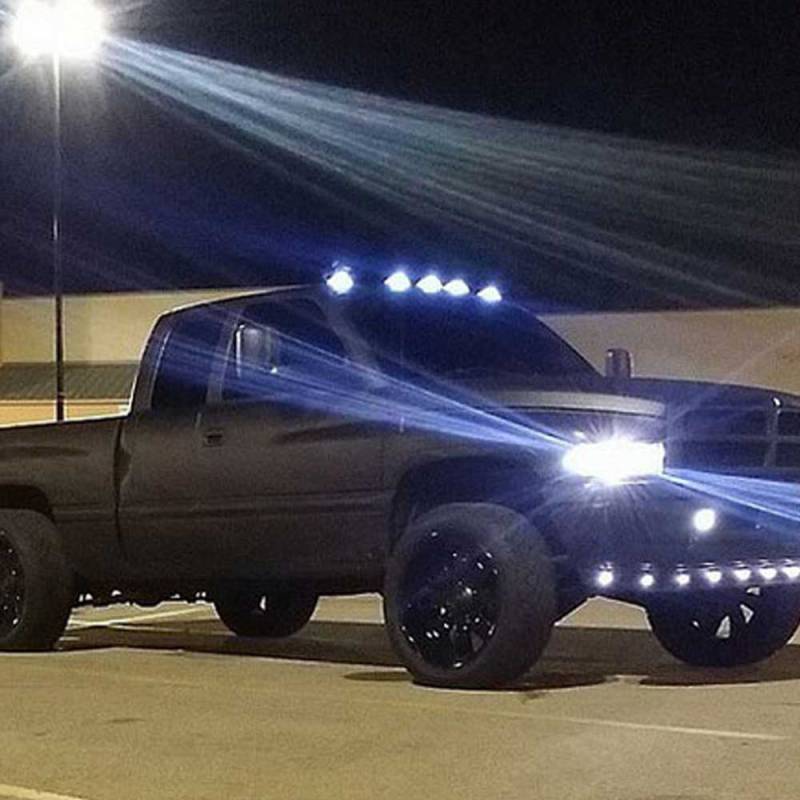 RECON Smoked LED Cab Roof Lights w/ White LEDs | 2003-2016 ... 2002 chevy 3500 silverado wiring diagram 