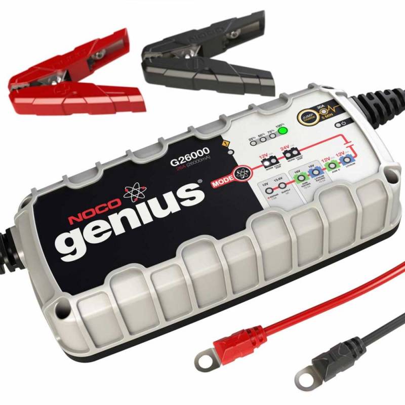 NOCO Genius G26000 12V/24V 26 Amp Pro-Series Battery Charger and Maintainer 