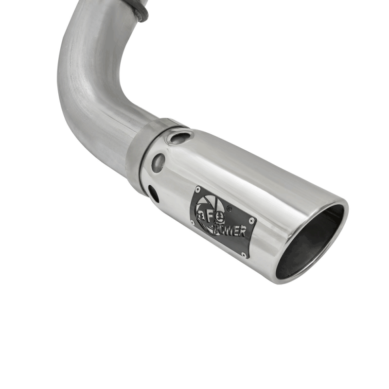 aFe Power Atlas 4" DPF-Back Aluminized Exhaust System w/Polished Tip