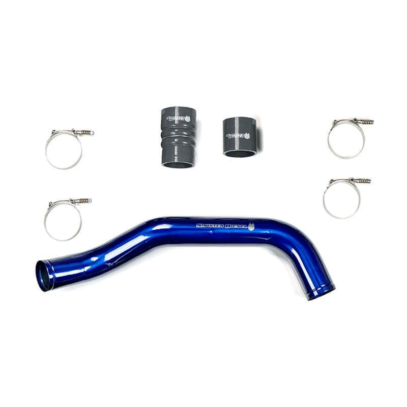 thumbnail image 2 of SWAG Performance 7.3L Powerstroke HD Intercooler Pipe Kit – 99.5-03 Ford – Blue Boots, Stainless 2 of 2