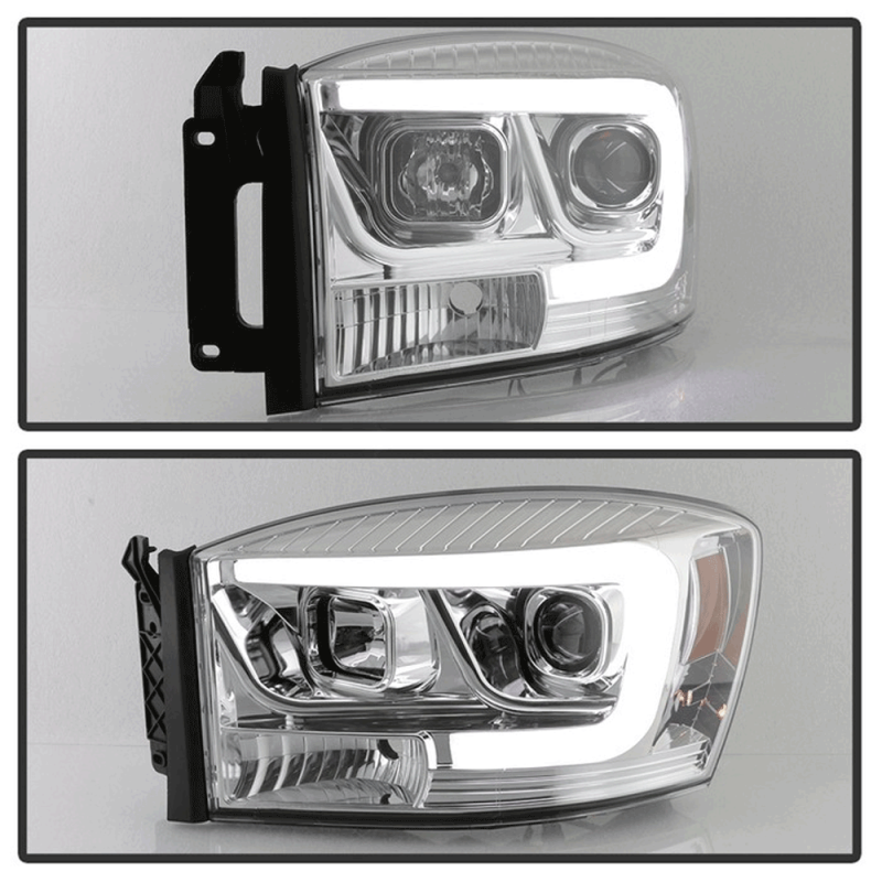 Beamax-9 Pair Black Housing Headlights – For 06-08 Dodge Ram 1500, 2006-2009 Ram 2500/3500