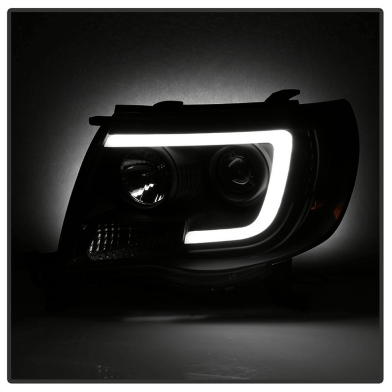 thumbnail interactive-video image 1 of VR Auto Parts Black Headlights Headlamps – Fit 2005-2011 Toyota Tacoma, Driver & Passenger, DOT-Certified 1 of 2