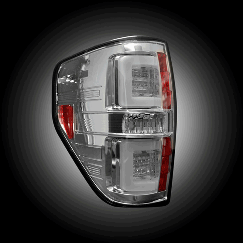 USテールライト 黒い住宅クリアレンズLEDテールライトブレーキランプは2009-2014 FORD F-150 Black Housing Clear Lens LED Tail Lights Brake Lamps For 2009-2014 Ford F-150