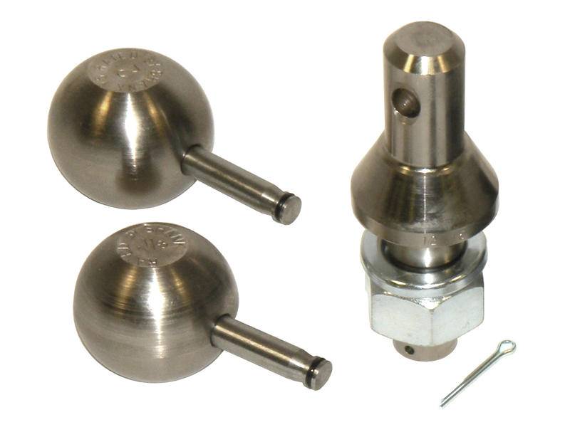 TRIMAX Interchangeable Hitch Ball Set - 1-7/8, 2, And 2-5/16 Inch Balls