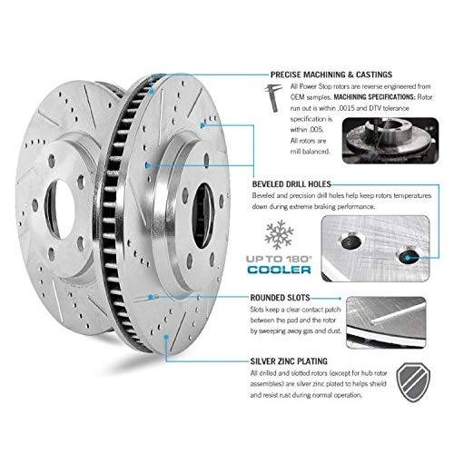 Power Stop Drilled & Slotted Rear Brake Rotor Set