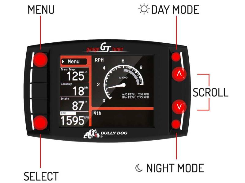 Bully Dog GT Gas Performance Tuner & Monitor | 40417 | Dale's Super Store