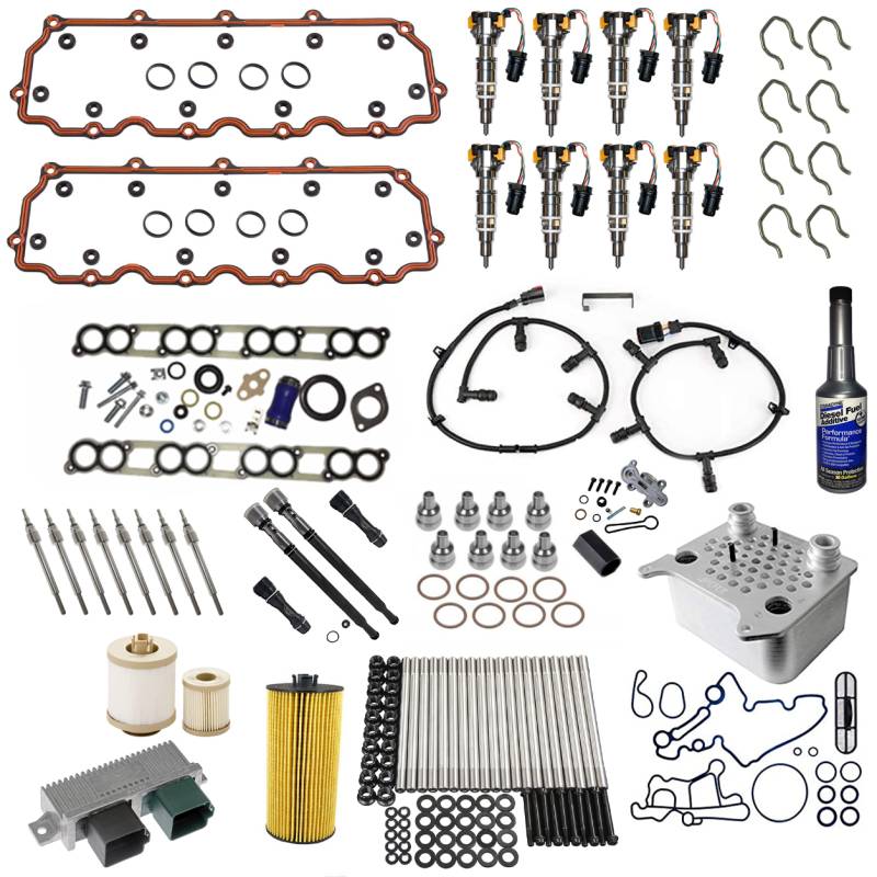6.0 Powerstroke Elite Solution Kit w/ Injectors + Gaskets 20032010