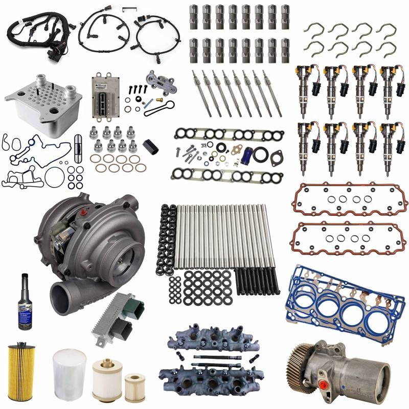 The Ultimate 6.0 Powerstroke Solution Kit Turbo, Injectors, HPOP  More  2003-2010 6.0 Ford Powerstroke Dale's Super Store