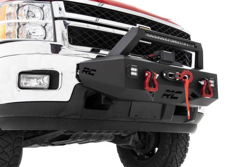 Rough Country EXO Winch Mount Front Bumper 20112019 Chevy Silverado