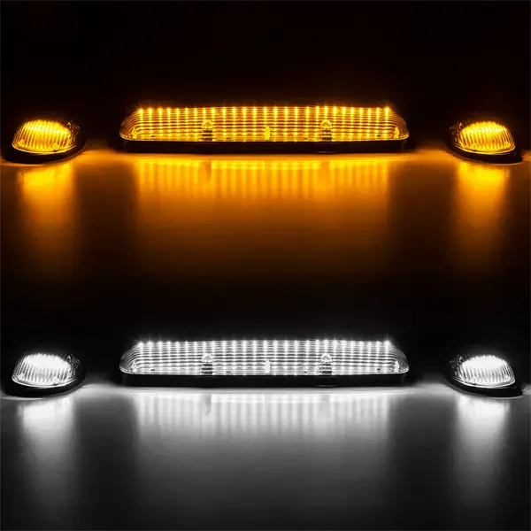 Recon Cab Roof Strobe White or Amber LED Lights Clear or