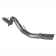 Flo~Pro - Flo~Pro 6.7 Powerstroke 5" DPF Back Exhaust w/Tip | 2011-2018 Ford Powerstroke 6.7L