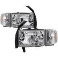 Spyder - Spyder® Chrome Factory Style Headlights w/Corner Lights | 1994-2002 Dodge Ram