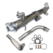 Freedom Emissions - NEW Navistar DT466, DT570, & HT570 21" EGR Cooler Kit (Round Upgrade) | 1832542C91, 1832542C92 | 2004-2009 Navistar DT466 / DT570 / HT570