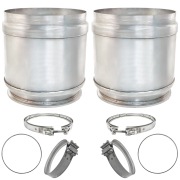 Freedom Emissions - NEW Detroit & Freightliner One Box Full Service DPF Replacement Kit EPA17 | Filters + Clamps + Gaskets | A0014907692, A0004902241, A6809950202, A6804910480 | Freightliner / Western Star / Detroit Diesel DD13 / DD15 / DD16