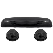 RECON - Recon Cab Roof Light Amber LED & Smoked Lens (3-Piece Set) | 264155BKHPAM | 2002-2007 GMC Sierra / Chevy Silverado