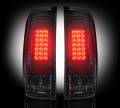 RECON - Recon Ford Straight Side LED Tail Lights w/ Smoked Lens | 264172BK | 1997-2003 Ford Superduty