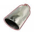 Flo~Pro - 6" Inlet | 6" Outlet | 15" Length (Rolled Angle) Polished Diesel Exhaust Tip