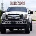 RECON - Recon Ford "SUPERDUTY" Acrylic Raised Letter Decal Black/Chrome | 264181CHBK | 2008-2016 Ford Superduty F250-F550