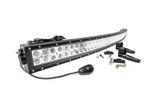 Rough Country 50-Inch Curved Cree LED Light Bar (Dual Row | Chrome Series) | Dale's Super Store