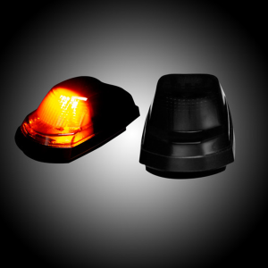 Recon - Ford Cab Roof Lights Smoked Lens Amber LED's  | 264343BK | 2017-2022 Ford Super Duty F250-F550 (5pc Set)