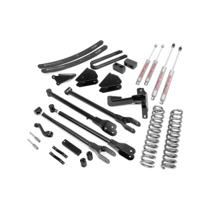 Rough Country 6in 4-Link Suspension Lift Kit | 2005-2007 6.0L Ford Powerstroke F-250/F-350 4WD w/oOverloads | Dale's Super Store