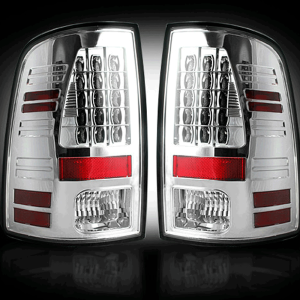 RECON Clear LED Tail Lights | 09-14 Dodge Ram 1500 / 10-14 Ram 2500/3500 | Dales Super Store