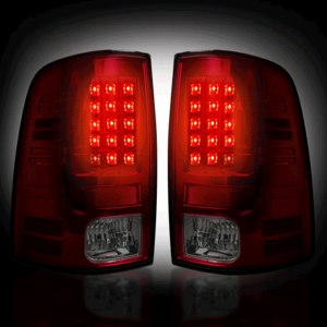 Recon Red/Smoke LED Tail Lights | 264169RBK | 2015-2017 Dodge Ram 1500 / 2017-2020 Ram 2500/3500