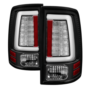 Spyder Black Fiber Optic LED Tail Lights | 2009-2018 Dodge Ram w/o Factory LED | Dale's Super Store