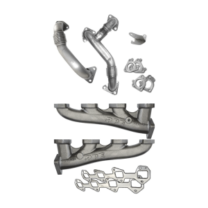 PPE High Flow Exhaust Manifolds & Up Pipes Kit | 2006-2007 Chevy/GMC Duramax?LBZ 6.6L | Dale's Super Store