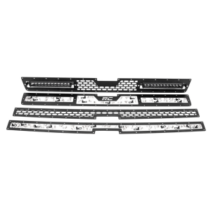 Rough Country Mesh Grille w/12-in Black Series LED | 2011-2014 Chevy Silverado HD | Dale's Super Store