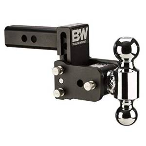 B&W Hitches - B&W Trailer Hitches Tow & Stow 12"Model 9" Drop 9.5" Rise 2" & 2 5/16" Balls | TS10043B | Universal Fitment