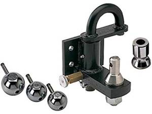 Convert-A-Ball  - Convert-A-Ball Pintle Cushioned Pintle Hook Combo w/ 3 Nickel-Plated Balls - 2" Hitches - 16,000 lbs | CDCPH-2 | Universal Fitment