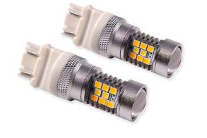 Diode Dynamics - Diode Dynamics 3157 HP24 DUAL COLOR - 6000K SWITCHBACK BULBS (PAIR) | DDYDD0053P | Universal Fitment