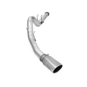 aFe Power - AFE ATLAS 5" DPF-Back Exhaust System w/Polished Tip For 2015-16 Powerstroke 6.7L