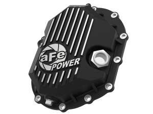 aFe Power - aFe Power Pro Series Front Differential Cover Black w/Machined Fins | 46-71050B | 2011-2018 Chevy/GMC HD