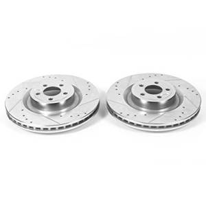 PowerStop - Power Stop Evolution Drilled and Slotted Front Rotors | AR85159XPR | 2015-2017 Ford Mustang