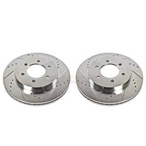 PowerStop - Power Stop Drilled & Slotted Front Brake Rotor Set | AR8596XPR | 2004-2008 Ford F150