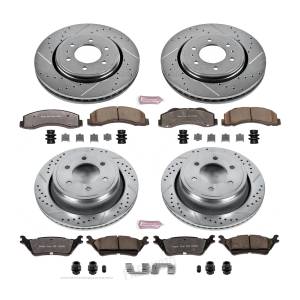 PowerStop - Power Stop Z36 Truck & Tow Complete Brake Kit (6-Lug Only) | PWR-K6268-36 | 2012-2018 Ford F150 + Raptor