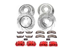 PowerStop - Power Stop Z36 Truck & Tow Front & Rear Brake Kit | PWR-KC4034-36 | 2005-2007 Ford F350