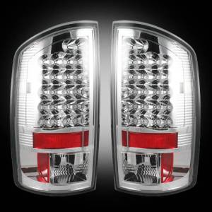 RECON - RECON 264171CL | LED Tail Lights - CLEAR (2002-2006 Dodge Ram 1500 & 2003-2006 Ram 2500/3500)