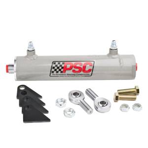 Performance Steering Components (PSC) - PSC Single Ended Steering Cylinder Kit for Full Hydraulic Steering Systems, 2.5 Inch X 8.0 Inch X 1.125 Inch Rod | SC2205K | Multi Vehicle Fitment
