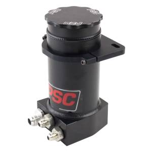 Performance Steering Components (PSC) - PSC Pro Touring Black Anodized Hydroboost Remote Reservoir Kit 2X #6AN Return #10AN Feed  | SR146H-6-10-SA | Multi Vehicle Fitment